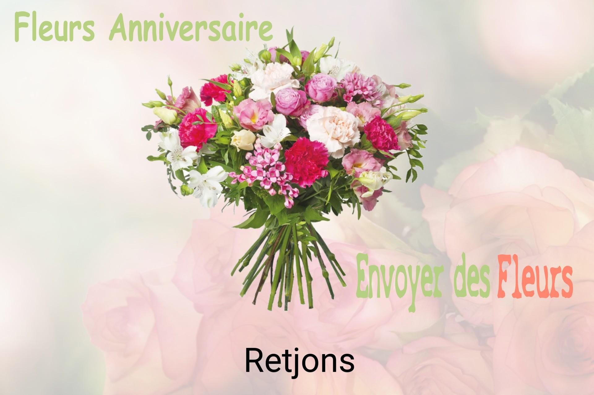 Bouquet de fleurs d’anniversaire livré à Retjons